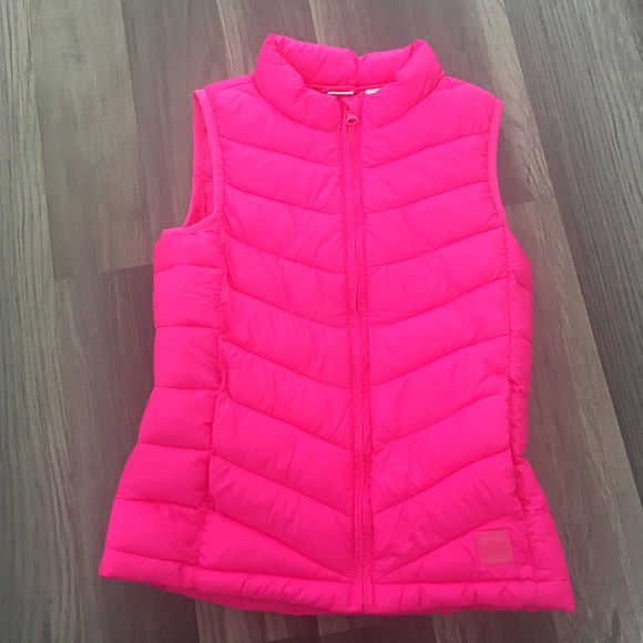 Girls pink puffer vest Clearance